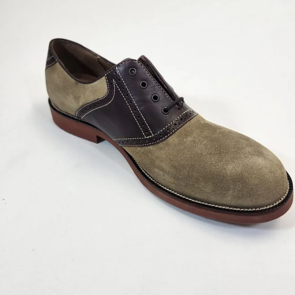 Bostonian Shoes Mens 10 M XL ExtaLight Oxford Suede Leather Walking NEW Dress